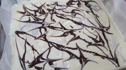 мраморный брауни-чизкейк