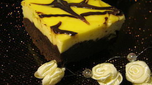 мраморный брауни-чизкейк