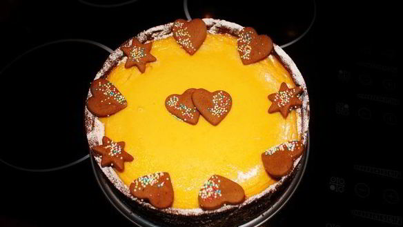 Рецепт Нежного тыквенного чизкейка на основе теста пипаркук