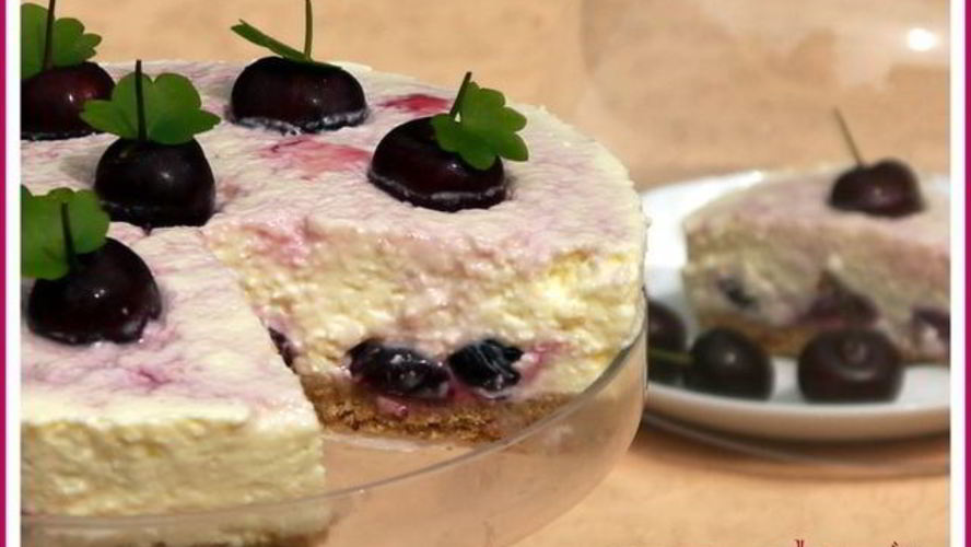 Рецепт вишневого чизкейка с ароматом корицы