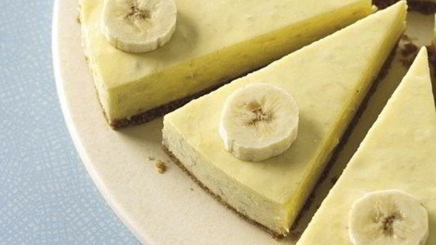 Рецепт яблочно-бананового чизкейк без запекания