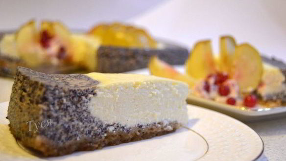 Рецепт Яблочно-макового чизкейк