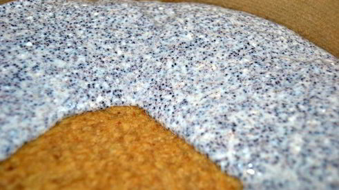 яблочно-маковый чизкейк