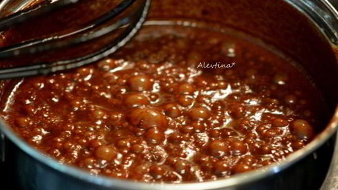 ягодный брауни чизкейк