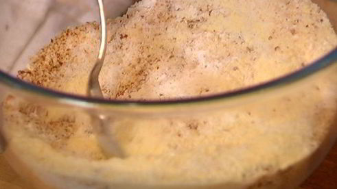 апельсиновый кекс с миндалем и кокосом