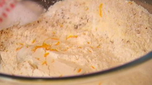 апельсиновый кекс с миндалем и кокосом