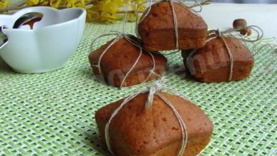 Рецепт карамельных кексов с пралине из фундука