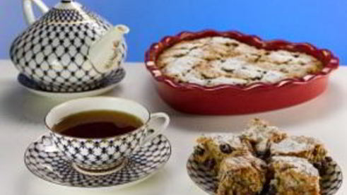 кекс мазурка с сухофруктами и орехами