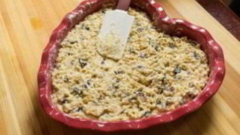 кекс мазурка с сухофруктами и орехами