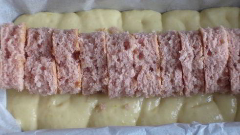 кекс с малиновым сердечком