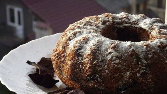 Рецепт Кекса с вишней и орехами