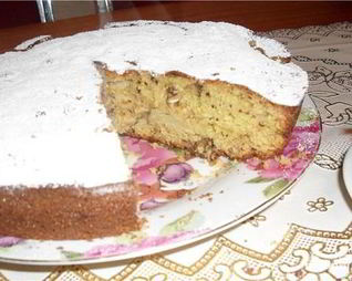 Кекс с яблоками