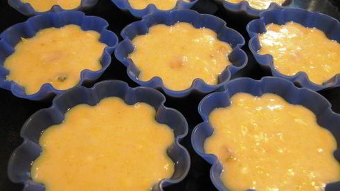 кексы апельсиновые с медом и курагой