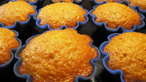 кексы апельсиновые с медом и курагой