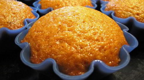 кексы апельсиновые с медом и курагой