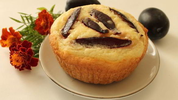 Рецепт Кексов творожно-сливовые