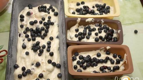 лимонно-апельсиновый кекс с ягодами