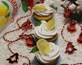 Лимонные кексы Заснеженный лимон