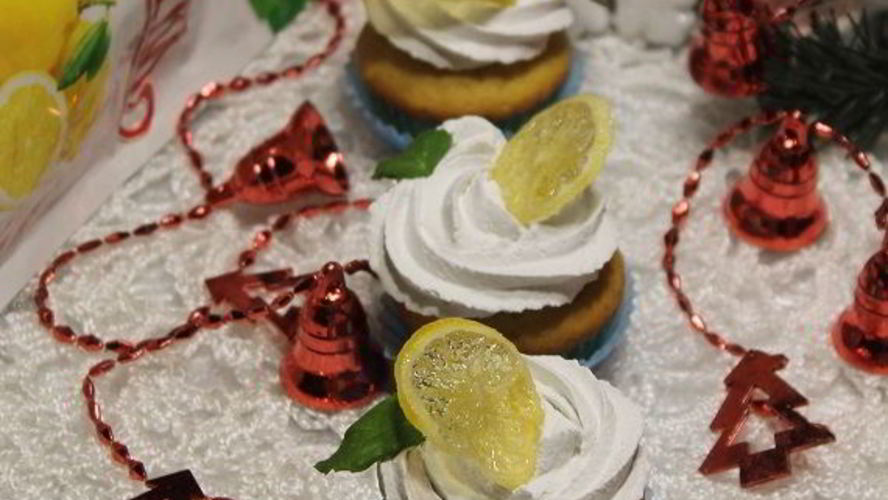 Рецепт лимонных кексов заснеженный лимон