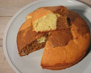 Мраморный кофейный кекс