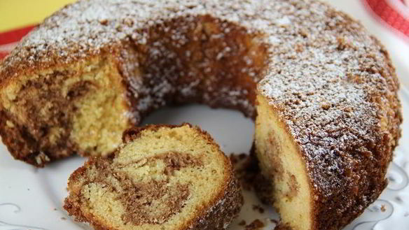 Рецепт Немецкого мраморного кекса с шоколадной пастой