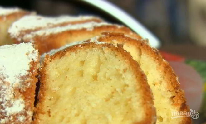 Нежный кекс с творогом