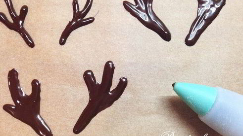 новогодние капкейки олени