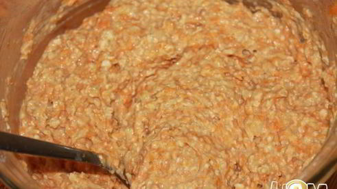 овсяный кекс с тыквой и бананом