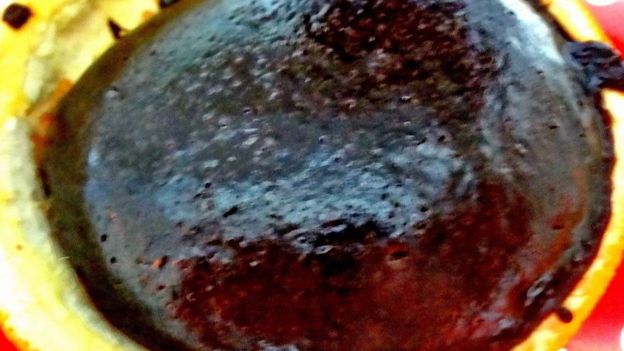 Рецепт шоколадного фондана с миндалем в апельсинах