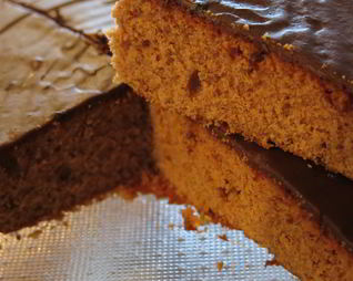 Шоколадный кекс с вишневым соком