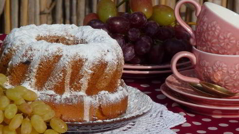 винный кекс с виноградом