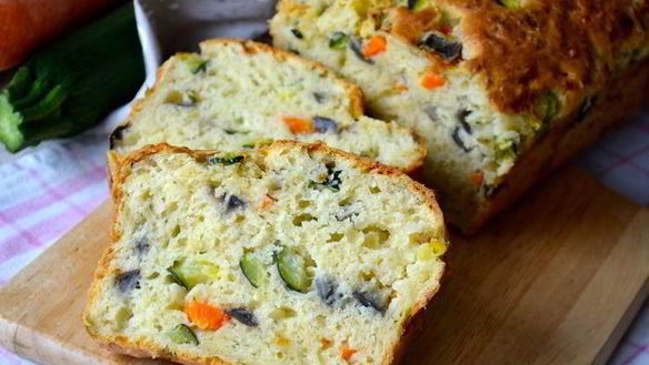 Рецепт Закусочного кекса с овощами
