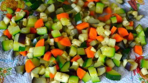 закусочный кекс с овощами