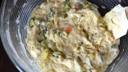 закусочный кекс с овощами