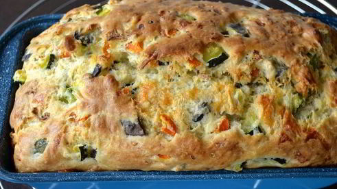 закусочный кекс с овощами