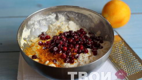 апельсиновые сконы с клюквой