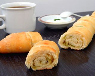Багет с чесноком и зеленью