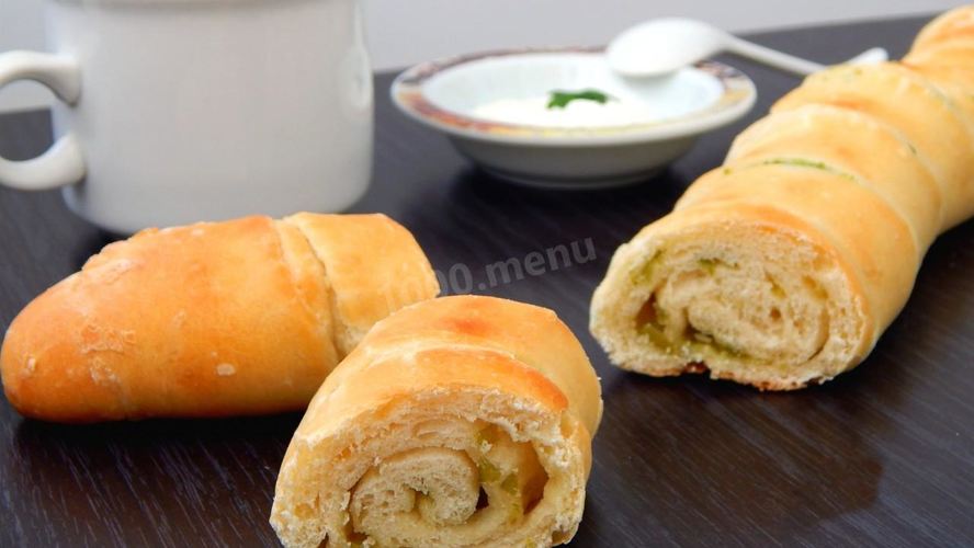 Рецепт багета с чесноком и зеленью