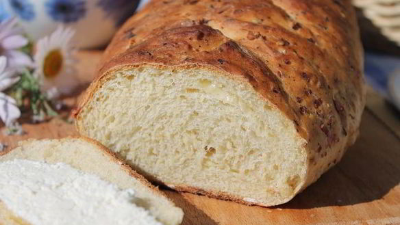 Рецепт Горчичного хлеба на твороге с сыром