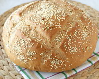 Хлеб из смешанной муки на йогурте