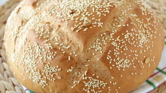 Рецепт Хлеба из смешанной муки на йогурте