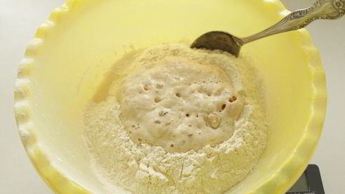 хлеб из смешанной муки на йогурте