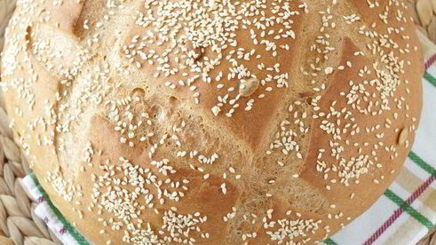 хлеб из смешанной муки на йогурте