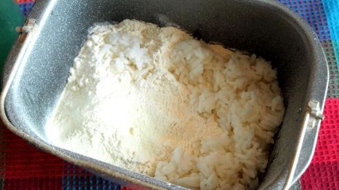 хлеб с вареным рисом в хлебопечке