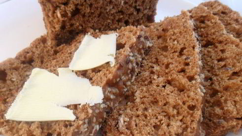 полезный бездрожжевой хлебушек