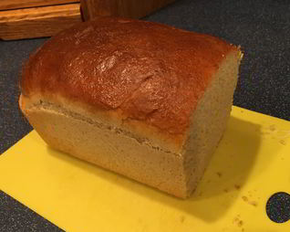 Простой хлеб с цельнозерновой мукой