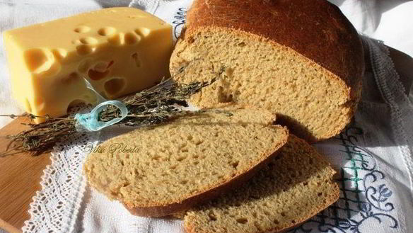 Рецепт Пшенично-ржаного хлеб с картофелем и сыром