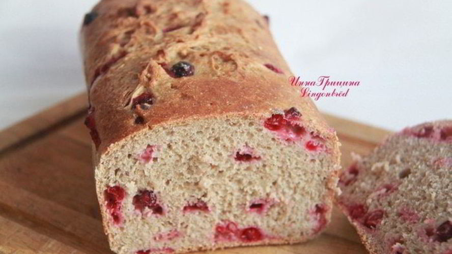 Рецепт шведского брусничного хлеба