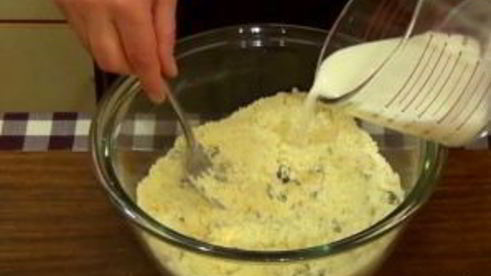 сконы с апельсиновой цедрой и изюмом