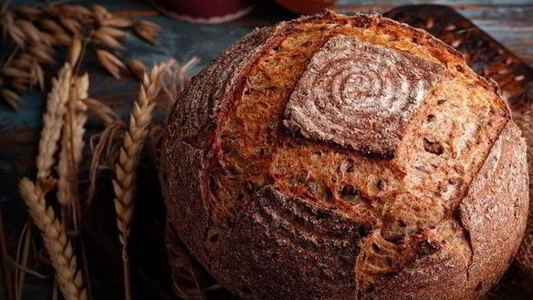 Рецепт Цельнозернового хлеба на закваске с семенами льна